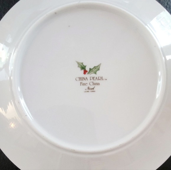 China Pearl NOEL Fine China Liling FOUR (4) 7.5" Salad or Bread Plates - Picture 3 of 3
